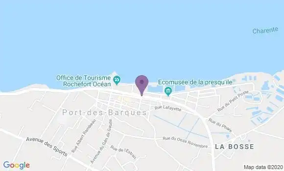 Localisation Crédit Agricole Agence de Port des Barques
