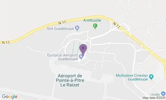 Localisation Crédit Agricole Agence de Les Abymes Grand Camp