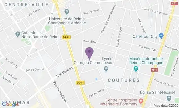 Localisation Crédit Agricole Agence de Cernay