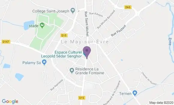 Localisation Crédit Agricole Agence de Le May sur Evre