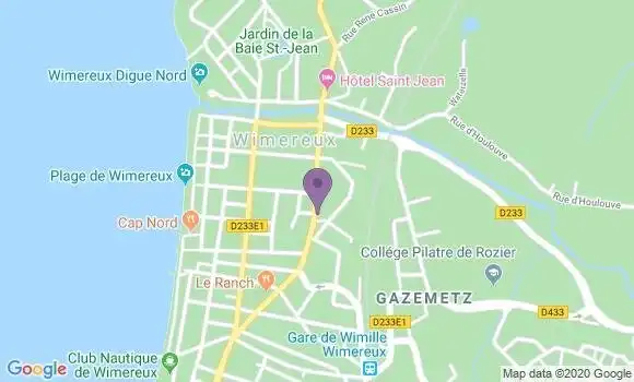 Localisation Crédit Agricole Agence de Wimereux