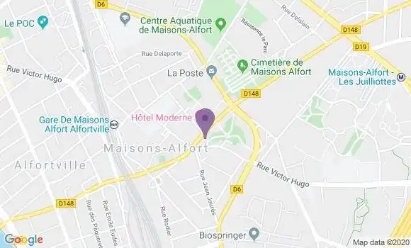 Localisation Crédit Agricole Agence de Maisons Alfort