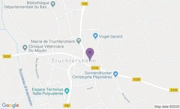 Localisation Crédit Agricole Agence de Truchtersheim