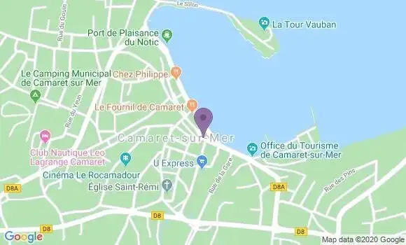 Localisation Crédit Agricole Agence de Camaret sur Mer