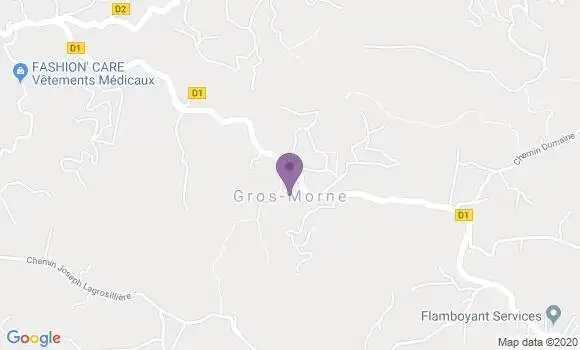 Localisation Crédit Agricole Agence de Gros Morne