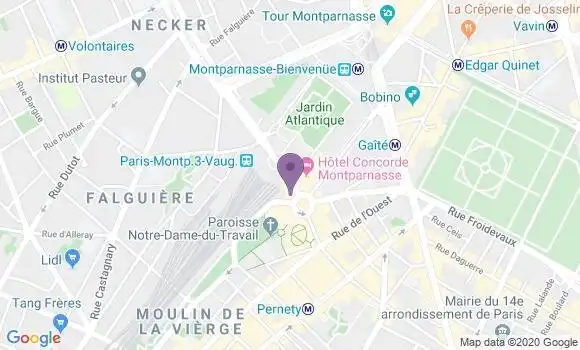 Localisation Crédit Agricole Agence de Paris Catalogne