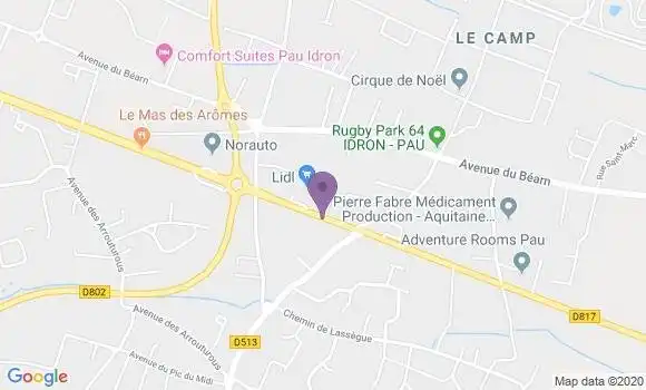 Localisation Crédit Agricole Agence d