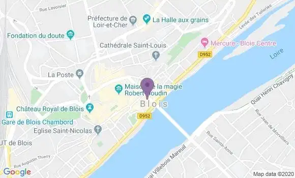 Localisation Crédit Agricole Agence de Blois Habitat Conseil