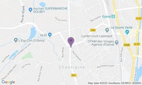 Localisation Crédit Agricole Agence d