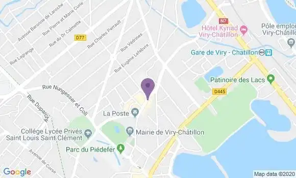 Localisation Crédit Agricole Agence de Viry Châtillon