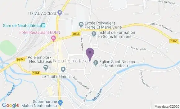 Localisation LCL Agence de Neufchâteau
