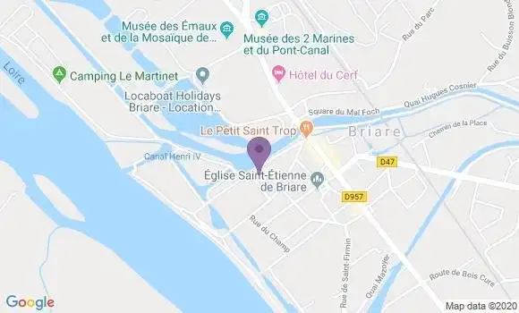 Localisation LCL Agence de Briare