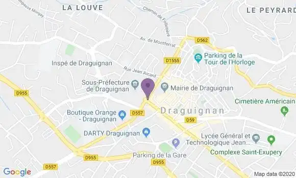 Localisation LCL Agence de Draguignan