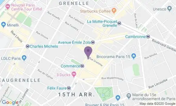 Localisation LCL Agence de Paris Commerce