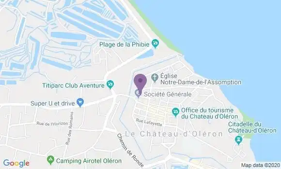 Localisation Société Générale Agence de Château d