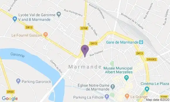 Localisation LCL Agence de Marmande