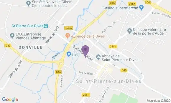 Localisation LCL Agence de Saint Pierre sur Dives