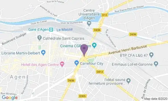 Localisation LCL Agence d