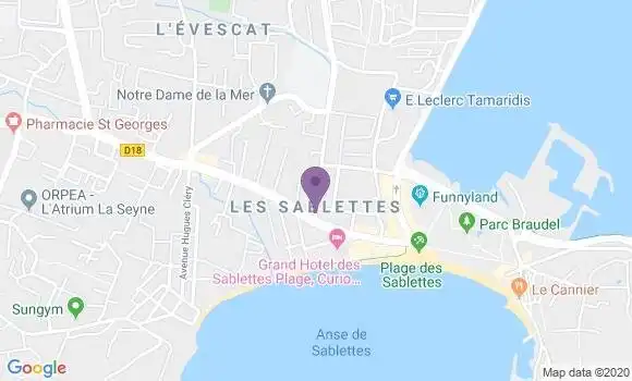 Localisation LCL Agence de La Seyne sur Mer Sablettes