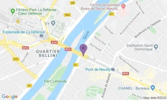 Localisation LCL Agence de Neuilly sur Seine Madrid