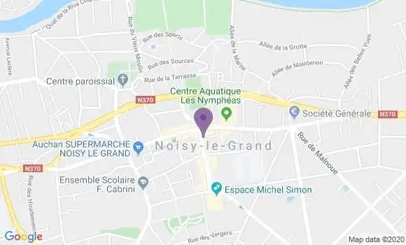 Localisation LCL Agence de Noisy le Grand Hôtel de Ville