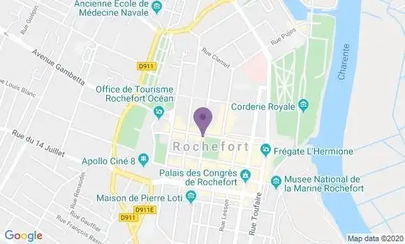 Localisation Société Générale Agence de Rochefort sur Mer