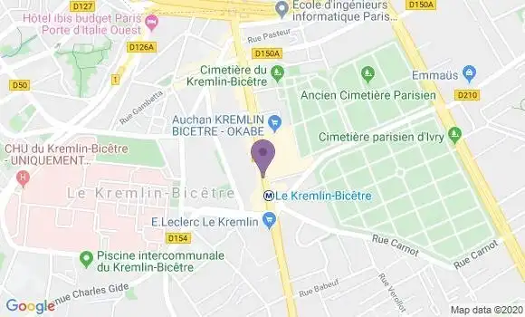 Localisation LCL Agence de Le Kremlin Bicêtre