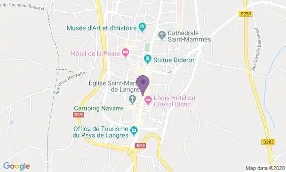 Localisation LCL Agence de Langres