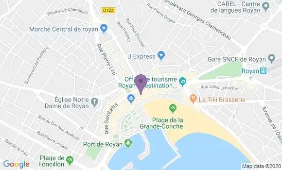 Localisation Société Générale Agence de Royan