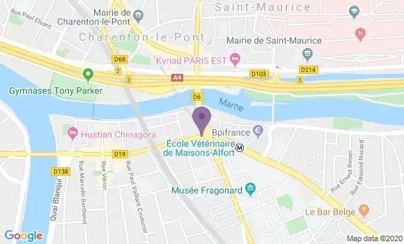Localisation LCL Agence de Maisons Alfort Ecole Vétérinaire