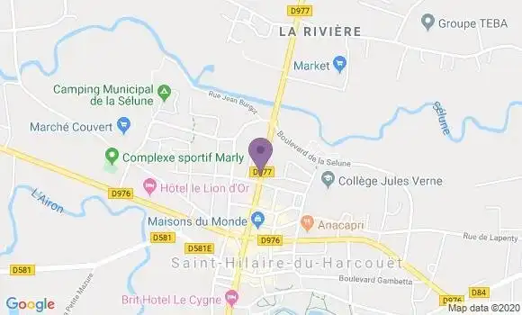 Localisation LCL Agence de Saint Hilaire du Harc
