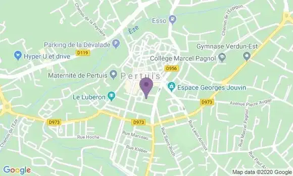 Localisation LCL Agence de Pertuis