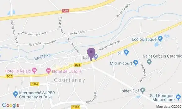 Localisation LCL Agence de Courtenay