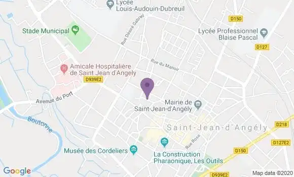 Localisation Société Générale Agence de Saint Jean d