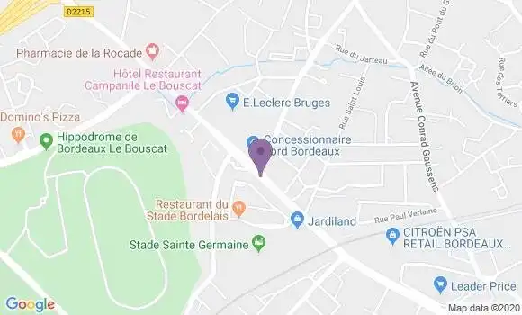 Localisation LCL Agence de Bruges