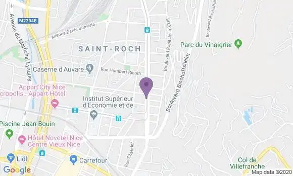 Localisation LCL Agence de Nice Saint Roch