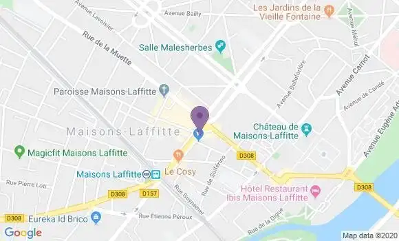 Localisation LCL Agence de Maisons Laffitte