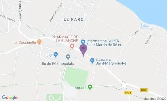 Localisation Société Générale Agence de Saint Martin de Ré