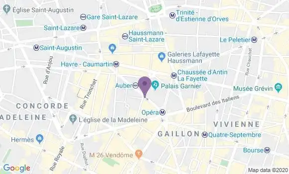 Localisation LCL Agence de Paris Pyramides
