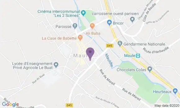 Localisation LCL Agence de Maule