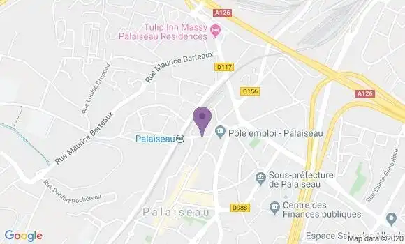Localisation LCL Agence de Palaiseau