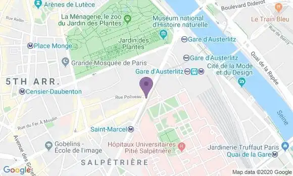 Localisation LCL Agence de Paris Austerlitz