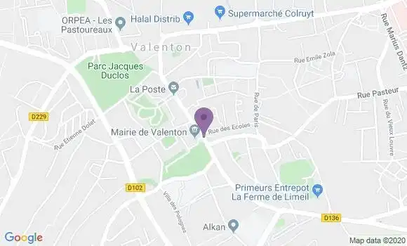 Localisation LCL Agence de Valenton