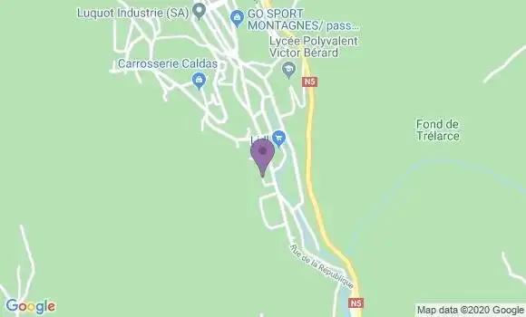 Localisation LCL Agence de Morez