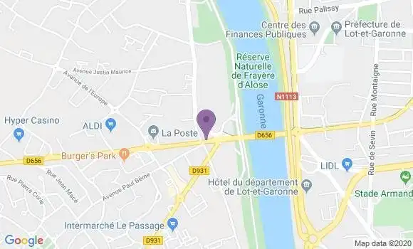 Localisation LCL Agence de Le Passage
