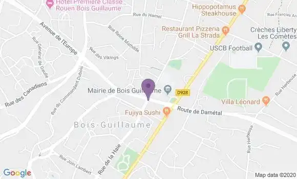 Localisation LCL Agence de Bois Guillaume