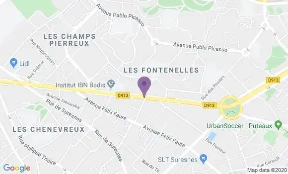 Localisation LCL Agence de Nanterre Fontenelles