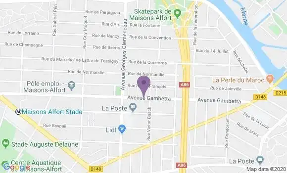 Localisation LCL Agence de Maisons Alfort Charen