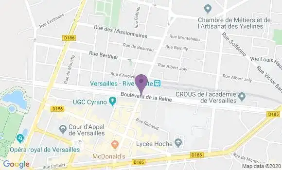 Localisation LCL Agence de Versailles Rive Droite