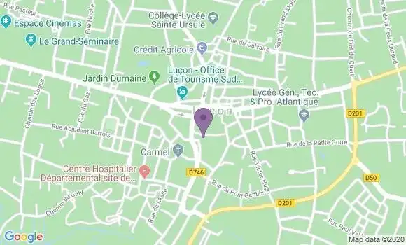 Localisation LCL Agence de Luçon